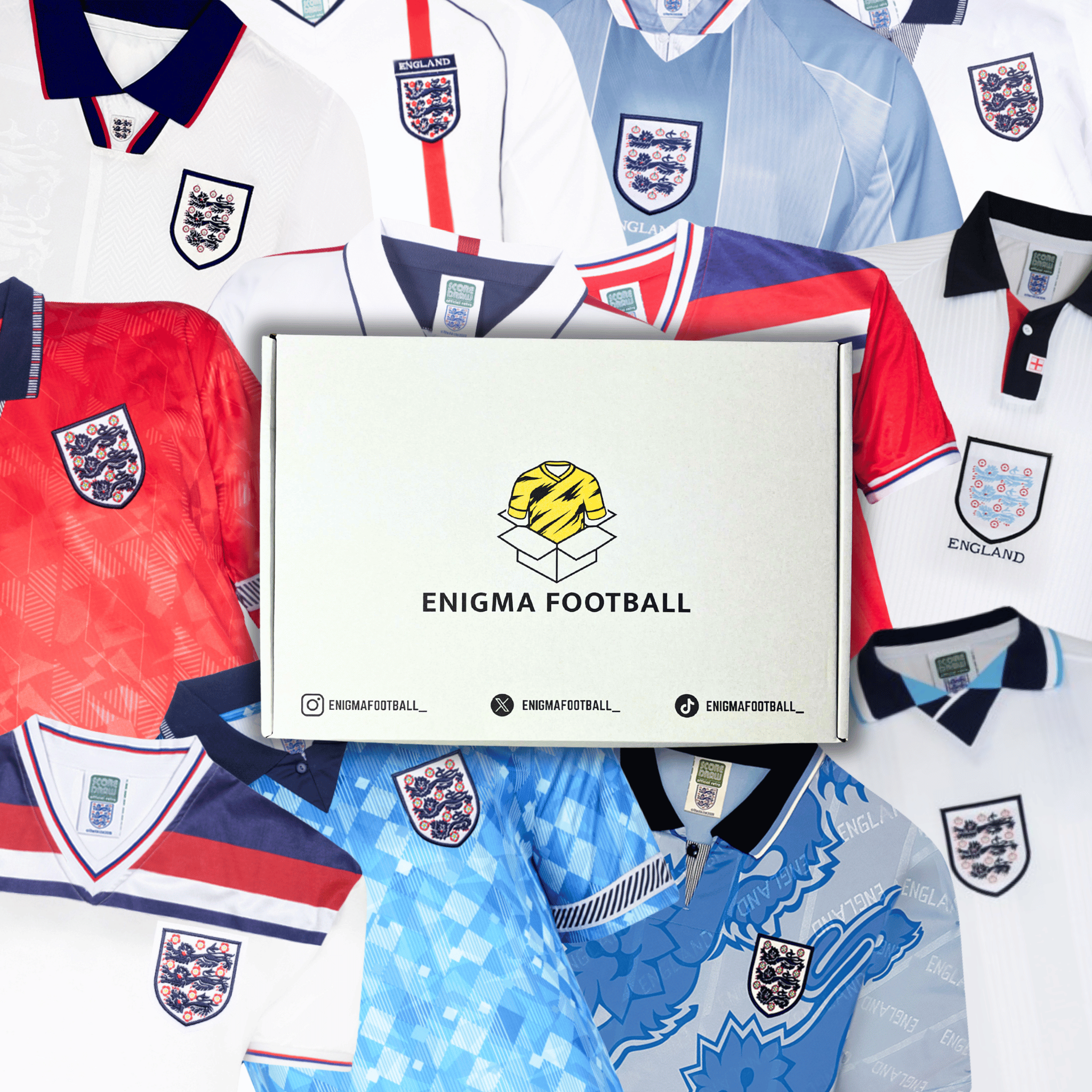 Retro England Mystery Football Shirt Box