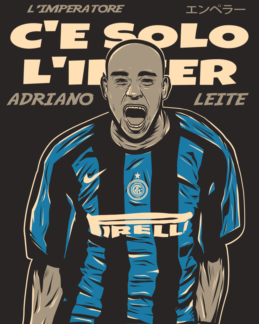 Adriano ‘L’imperatore’ Inter Milan Football shirt - Enigma Football