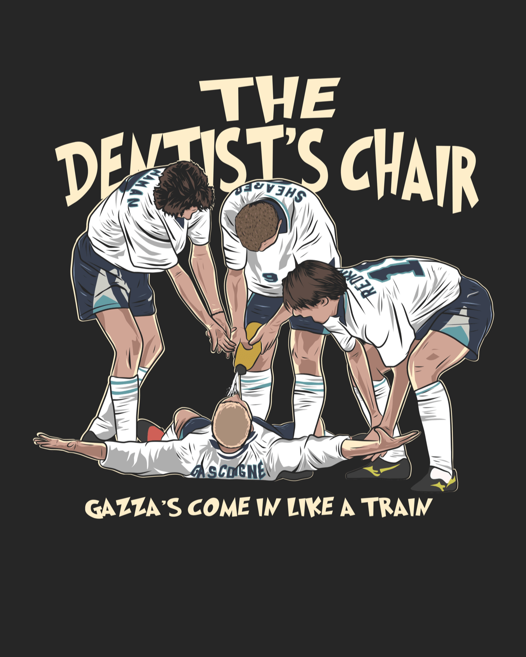 Paul Gascoigne ’The Dentists chair’ England football shirt - Enigma Football